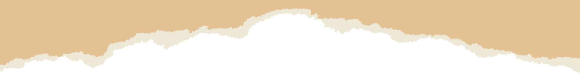 Obraz premium Paper with frayed, torn sides. Piece of ripped sheet for creative frames and layouts. Textured cutout form for collage work. Rough stripe accent for scrapbook projects.