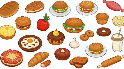 Cartoon Food Collection