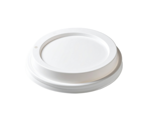 White disposable coffee cup lid (2)