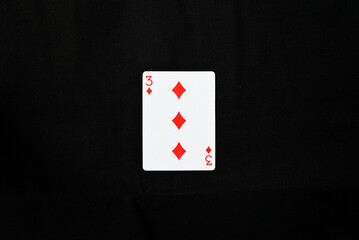 Full Set of Poker Cards - Three of Clubs