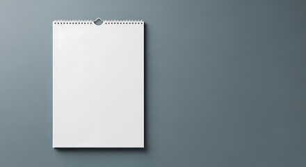 Blank Wall Calendar for Scheduling.