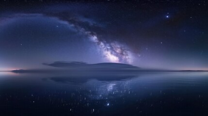 Milky Way over Calm Water