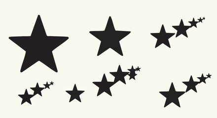 Reach for the stars with this modern and stylish black stars pattern for your next creative design project