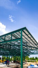 Fototapeta premium Metal building under construction