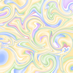 Pastel Swirls Abstract Marble Texture Background