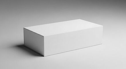 White Box Packaging Mockup.