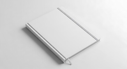 Blank White Book Mockup.