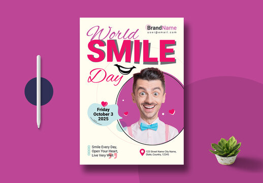 World Smile Day Flyer Design