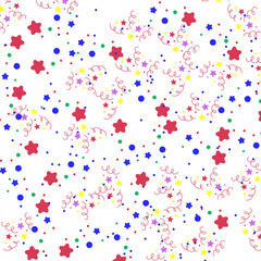 colorful confetti background  star kid toys 
