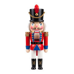 Traditional wooden christmas nutcracker soldier figurine