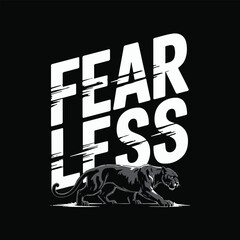 Fearless Panther Illustration for Motivation