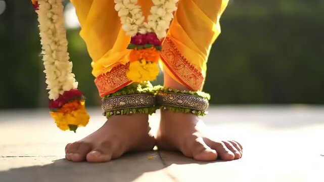 Dancers Feet with Indian Ceremony, and Outdoors.