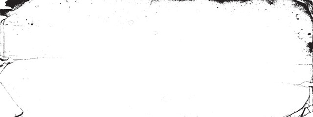 Grunge texture with distressed edges creating abstract black and white artistic composition