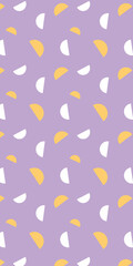 seamless pattern with yellow leaves