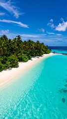 Naklejka premium Tropical beach paradise (40)