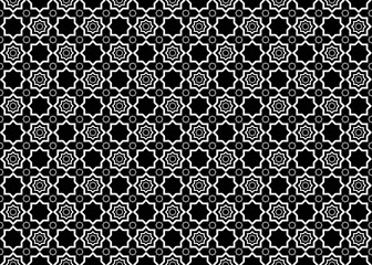 seamless abstract pattern with geometric islamic star