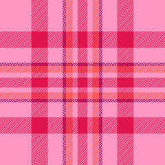 Bag vector seamless tartan, father fabric plaid background. Hat texture check pattern textile in pink and red colors.