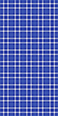 Fototapeta premium Classic blue and white plaid pattern. Perfect for backgrounds, textiles, or website designs. Clean, simple, and versatile, this image evokes feelings of order and tradition.