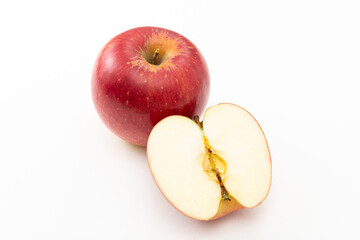 りんご　白バック