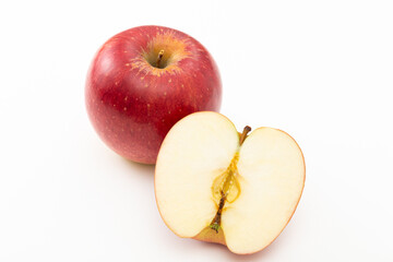 りんご　白バック