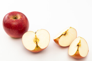 りんご　白バック