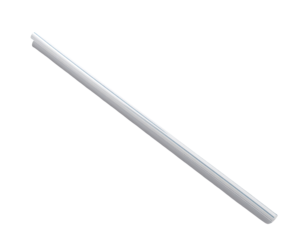 Long, straight, metallic rod