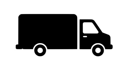 Fototapeta premium Large cargo truck carrying goods icon