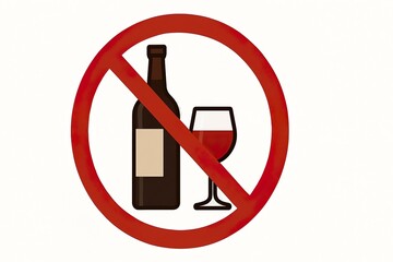 No Alcohol Allowed - Prohibition Sign