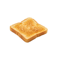 Fototapeta premium Slices of toast isolated on transparent background