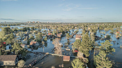Global warming,climate change.Tsunami.Storms and destruction.Floods on the planet.The apocalypse, catastrophes.Natural disasters the riot.The remnants of human life are floating in dirty water.The end