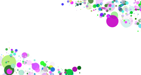 colorfull dots frame illustration