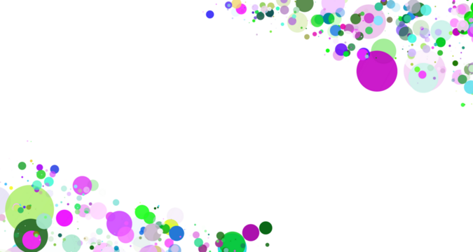 colorfull dots frame illustration