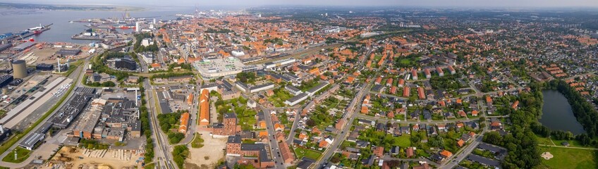 Aerial Panorama The Downtown The