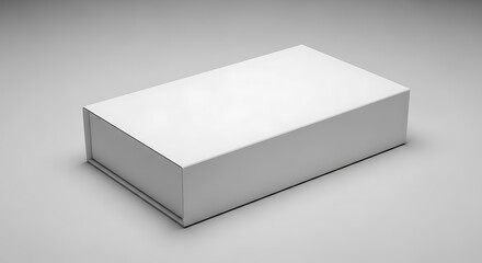Fototapeta premium Blank White Cardboard Box.