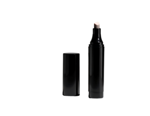 Black cosmetic applicator, open