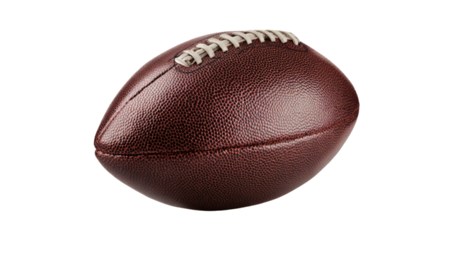 American Football on Transparent Background - Isolated Sport Ball for Graphic Design