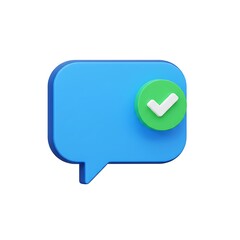 Fototapeta premium Message Confirmed: 3D Render