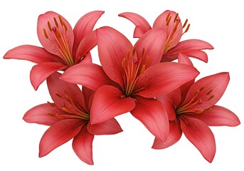Fototapeta premium Crimson Lily Bloom
