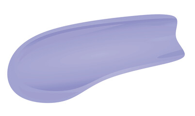 Blue cream smear. vector illustration	