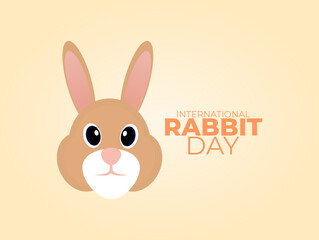 Obraz premium Vector graphic of International Rabbit Day for International Rabbit Day celebration.
