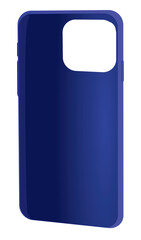 Blue  phone case. vector illustration	
