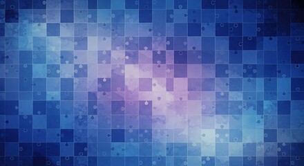 Fototapeta premium Digital Nebula: Sapphire Hues