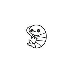 Shrimp logo template