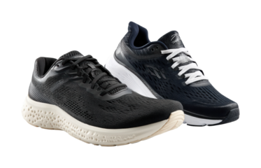 Running shoes comparison product minimalist isolated on transparent background, png