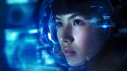 Future explorer gazes into digital unknown