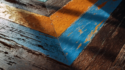 Rustic wood texture with peeling paint