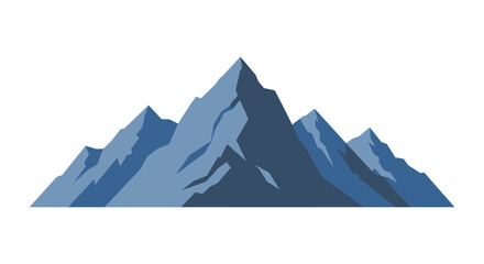 a majestic mountain peak towering over smaller peaks © Kuntol02