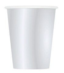 Cardboard or plastic cup. vector illustration