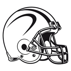 vector illustration of a helmet