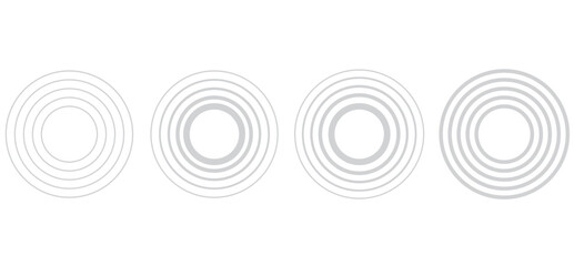 Grey bright  circles. vector illustration